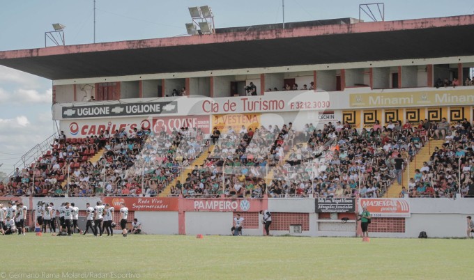 Presidente Vargas recebeu um ótimo público para apoiar o Santa Maria Soldiers/Foto: Radar Esportivo