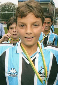 Andrei em sua passagem pelo Grêmio/Foto: arquivo pessoal