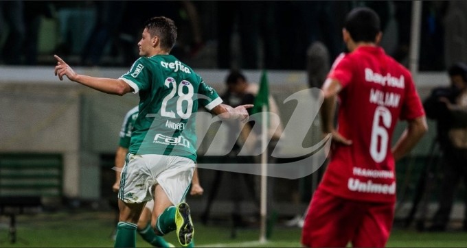 Andrei anotou o gol da classificação sobre o Internacional/Foto: Eduardo Anizelli / Folhapress