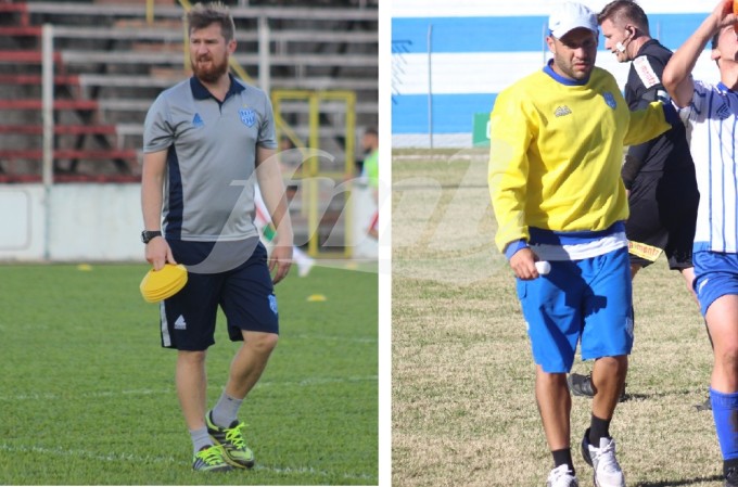 Preparador físico Cristiano Fronza e o preparador de goleiros Emerson Böhm