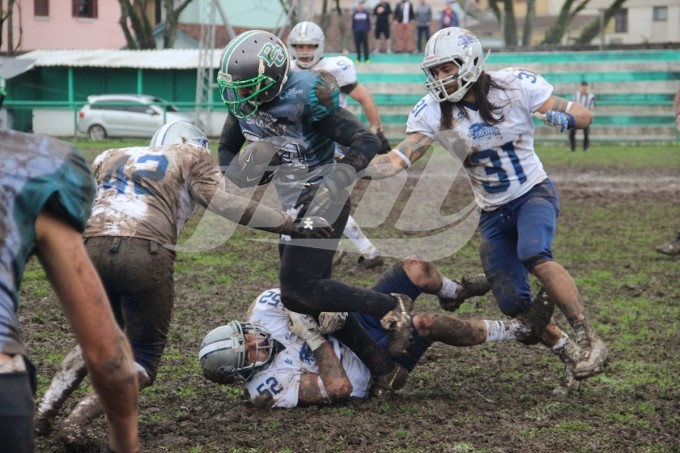 Snakes 22 x 0 Curitiba Lions, primeira vitória da equipe de Bento em uma competição a nível nacional/Foto: Kévin Sganzerla