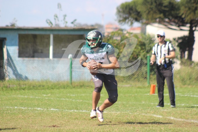 Maurício Vaz foi o Quarterback titular no Gauchão deste ano/Foto: Kévin Sganzerla